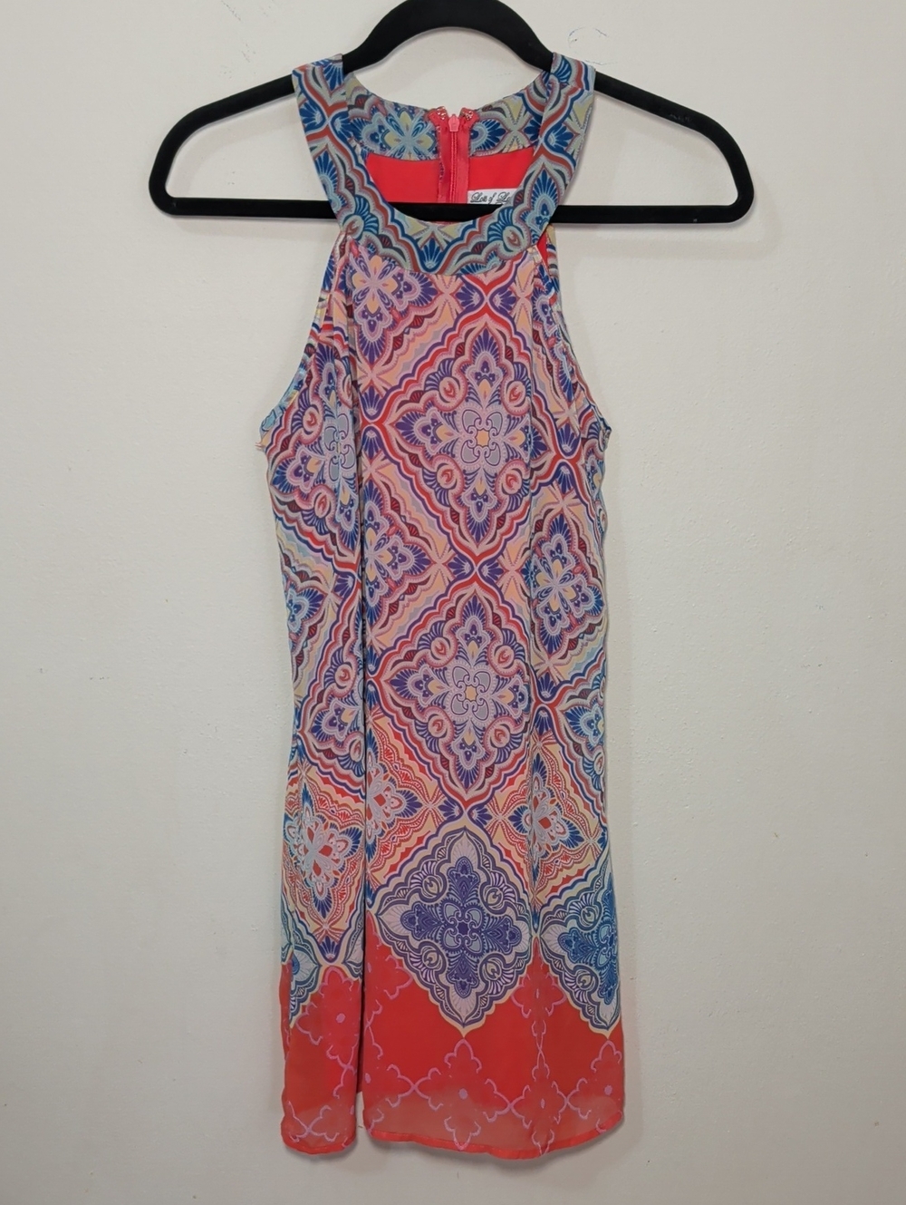 Lots of Love by Speechless Halter Geometric Paisley Dress Size 5